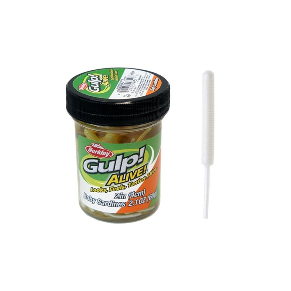 Berkley Gulp Alive Baby Sardine Sahte Yemi 4 CM 60 GR - PEARL WHITE