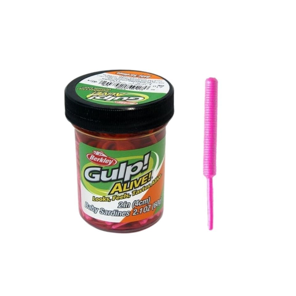 Berkley Gulp Alive Baby Sardine Sahte Yemi 4 CM 60 GR - PINK