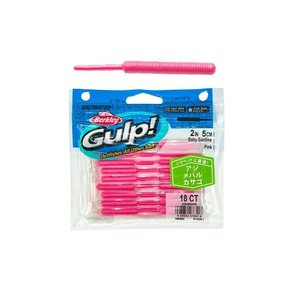 Berkley Gulp Baby Sardine Sahte Yemi 5 CM 18 Lİ - PINK