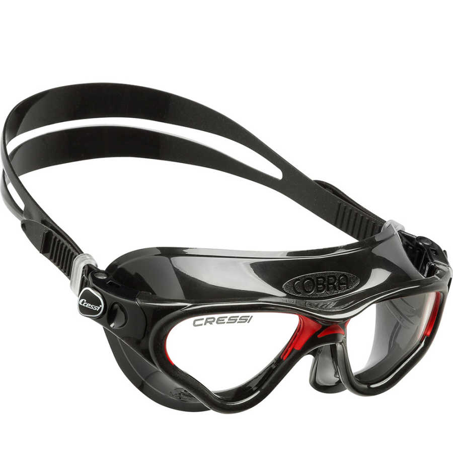 Cressi Cobra Deniz Gözlüğü CLEAR/BLACK/BLACK RED