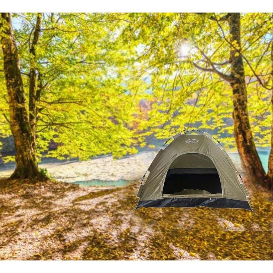 Captain Kamp Çadırı 7300 Sineklikli ve Çubuklu Kolay Kurulan 200X150X110cm