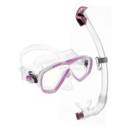 Cressi Estrella + Seal Dry Maske Şnorkel Seti CLEAR/AZURE