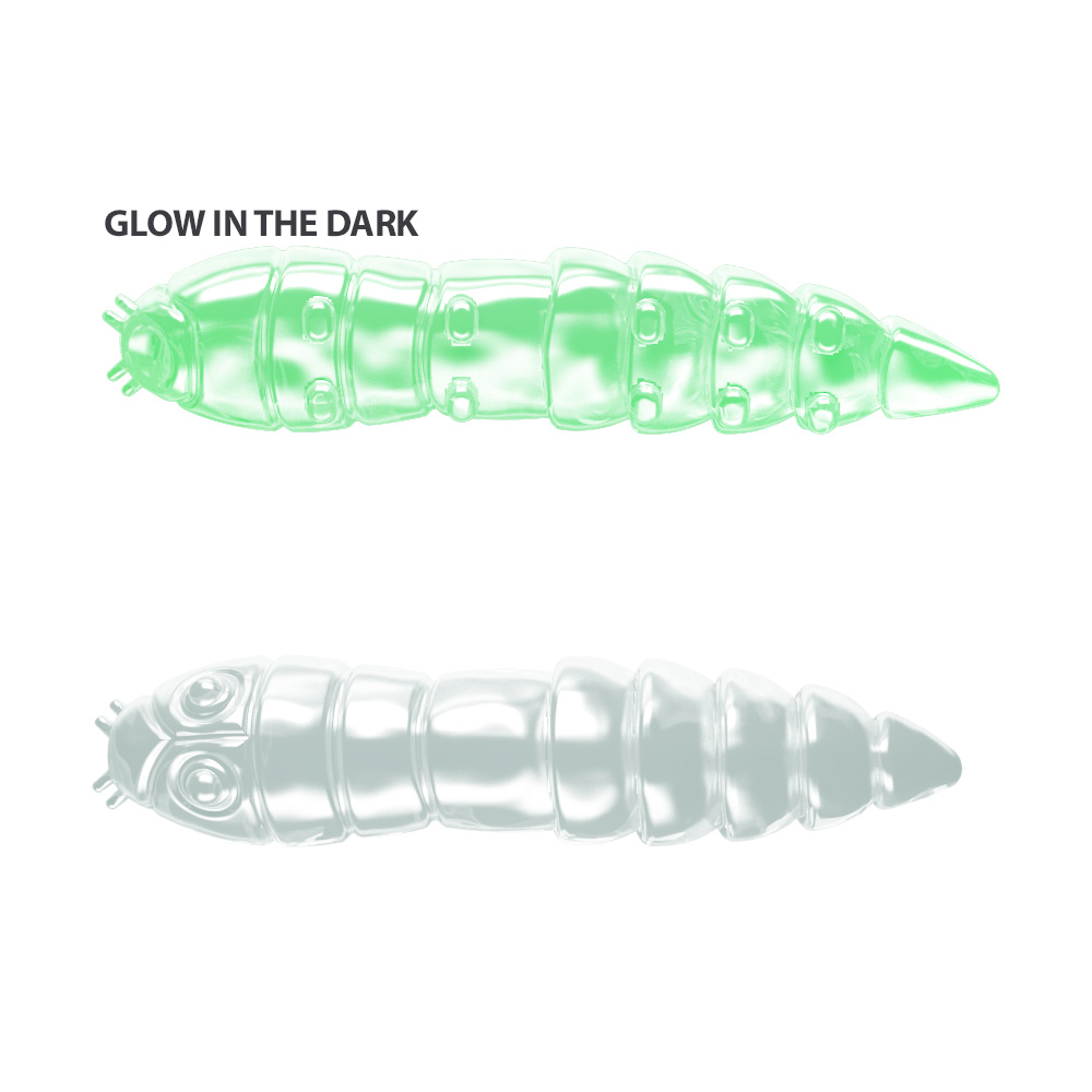 Libra Lures Kukolka Cheese Suni Yem 000 / GLOW UV GREEN - 27MM