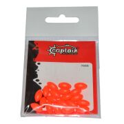Captain 7666 Renkli Boncuk Oval 110mm Silikon Boncuk 20li Paket Turuncu