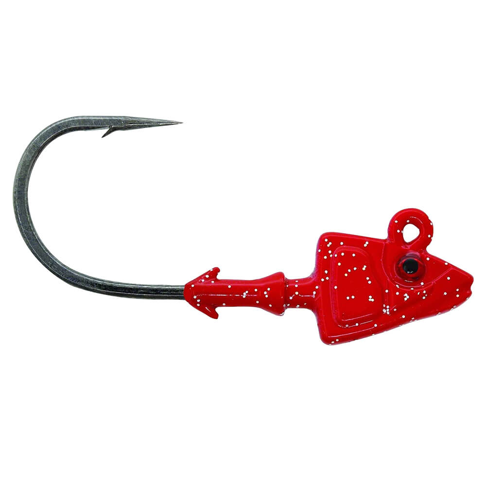 Mustad Sd824 Shad Jig Head RED - 3.5GR / 3LU / 1/0