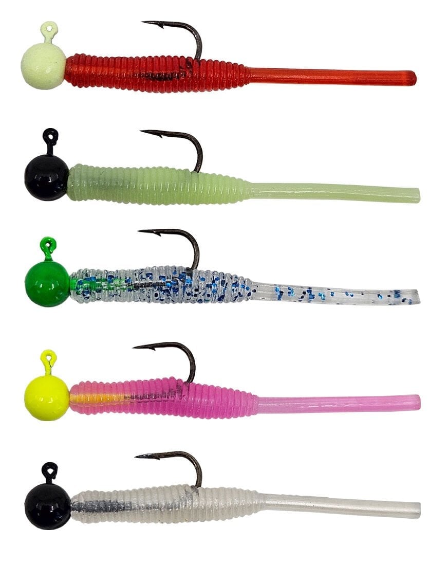 Kendo Hook Worm Jighead+Lrf Silikonu 1gr+4.5cm 5 Adet