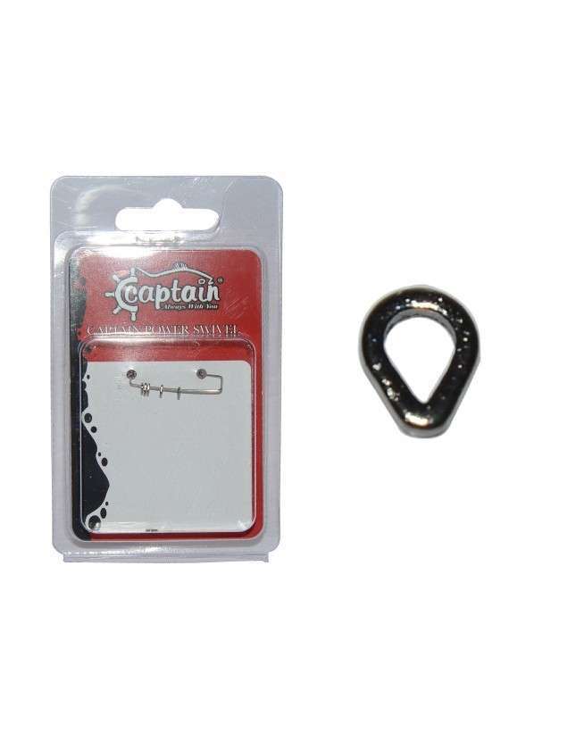 Captain 5144 Assist Halkası D-Halka 10lu Paket İnox Naturel