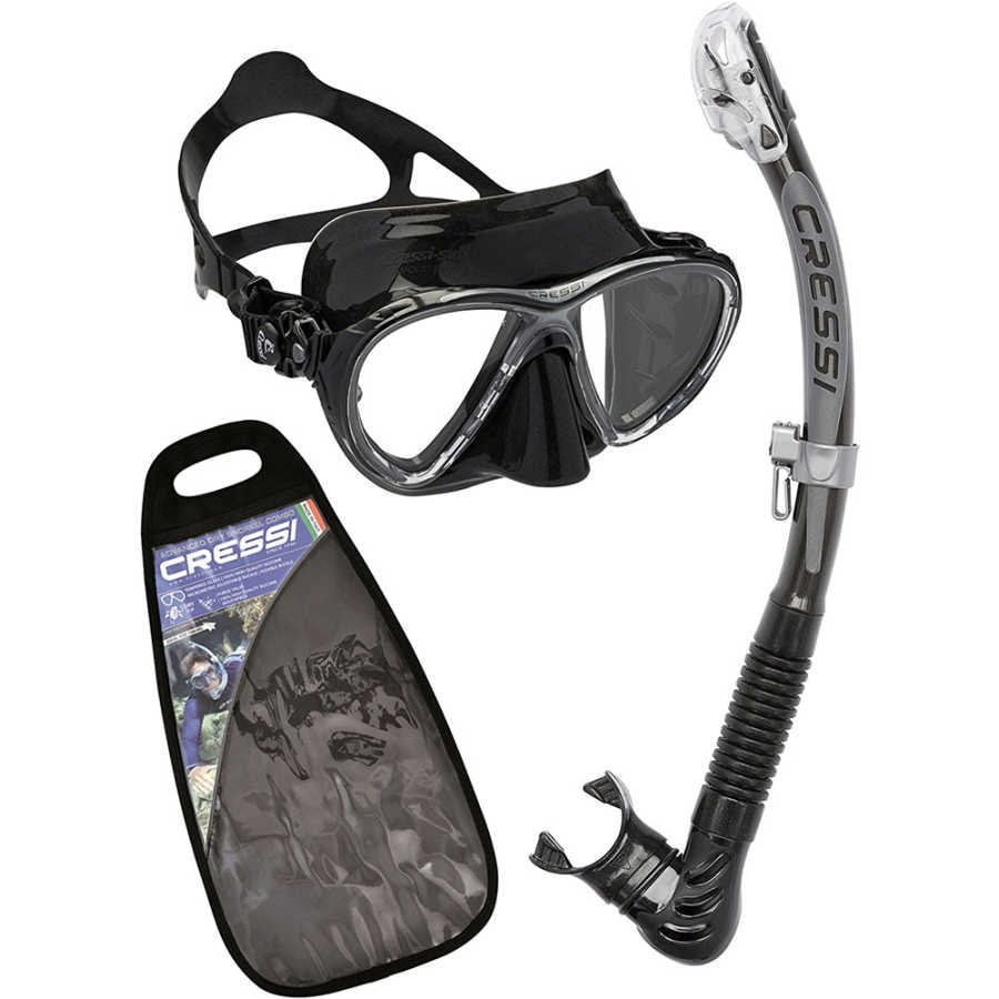Cressi Big Eyes Evolution Maske Alpha Ultra Dry Şnorkel Seti BLACK/PINK