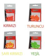 Captain 7665 Renkli Boncuk Yuvarlak 75mm Silikon Boncuk 20li Paket
