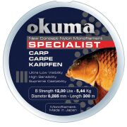 Okuma Carp 300 mt 22,00 lb 10,0 kg 0,37 mm Camou Misina