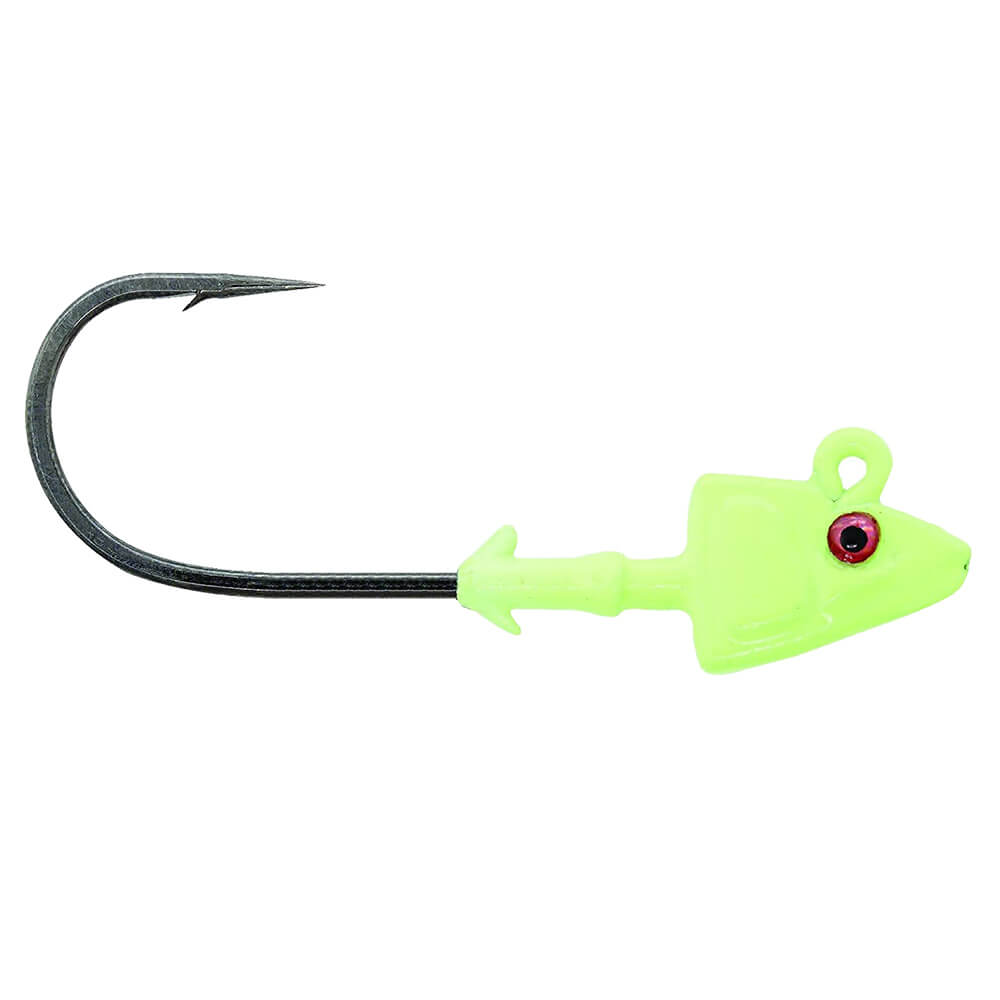 Mustad Sd840 Shad Jig Head GG / GLOW GREEN - 3.5GR / 3LU / 1/0