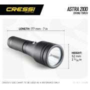Cressi Astra 2100 Su Altı Feneri
