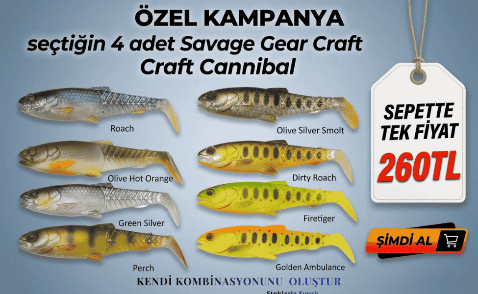 Savage Gear Craft Cannibal Sahtelerde